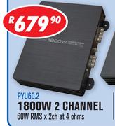 Dixon 1800W 2 Channel Car Amplifier PYU60.2
