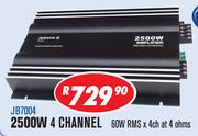 Jebson 2500W 4 Channel Car Amplifier JB7004