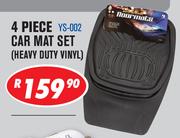 4 Piece Car Mat Set (Heavy Duty Vinyl) YS-002