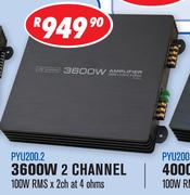 Dixon 3600W 2 Channel Car Amplifier PYU200.2