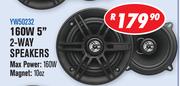 Jebson 160W 5" 2-Way Speakers YW50232