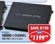 Dixon 4000W 4 Channel Car Amplifier PYU200.4
