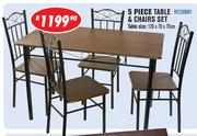 5 Piece Table & Chairs Set REC30001