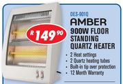Amber 900W Floor Standing Quartz Heater DES-901Q