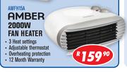 Amber 2000W Fan Heater AMFH15A