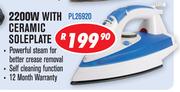 Amber 2200W Steam Iron With Ceramic Soleplate PL26920