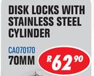 Disk Locks With Stainless Steel Cylinder CA070170-70MM