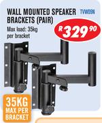 Wall Mounted Speaker Brackets Pair TVW09N