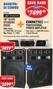 Dixon 18" DJ/PA Speakers Pair SDJ1801