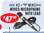C-Tech Wired Microphone With Lead K808