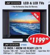 Dixon 19" HD Ready LCD TV STY0419