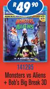 Monsters Vs Aliens+ Bob's Big Break 3D Blu-Ray Title