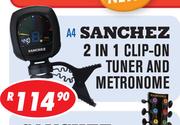 Sanchez 2-In-1 Clip-On Tuner And Metronome A4