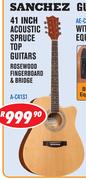 Sanchez 41 Inch Acoustic Spruce Top Guitars A-C41S1