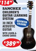 Sanchez Children's Guitar Learning System 30 Inch Acoustic Guitar ACP31