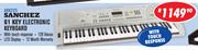 Sanchez 61 Key Electronic Keyboard ARK2173