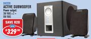 Dixon 2.1 Channel Multimedia Systems With Active Subwoofer & 2 Speakers DX2220