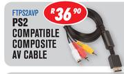 PS2 Compatible Composite AV Cable FTPS2AVP