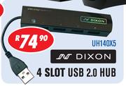 Dixon 4 Slot USB 2.0 Hub UH140X5