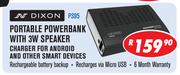 Dixon Portable Powerbank With 3W Speaker Charger For Android And Other Smart Devices PS95