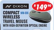 Dixon Compact Wireless Travel Mouse With High Definition Optical Engine WM-696