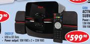 Dixon 2.1 Channel Multimedia Systems With Subwoofer & 2 Speakers DN3312F