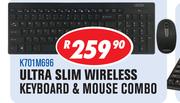 Dixon Multimedia Ultra Slim Wireless Keyboard & Mouse Combo K701M696