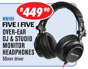 Five I Five Over-Ear DJ & Studio Monitor Headphones MM185