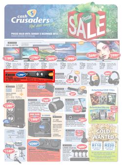 Cash Crusaders : Festive Sale (16 Nov - 6 Dec 2015), page 1