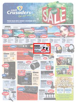 Cash Crusaders : Festive Sale (16 Nov - 6 Dec 2015), page 1