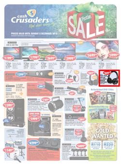 Cash Crusaders : Festive Sale (16 Nov - 6 Dec 2015), page 1