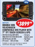 Dixon Double Din Volkswagen Compatible DVD Player With 7" TFT Touch Screen & GPS DMT11GPS