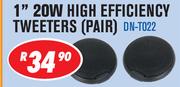 Dixon 1" 20W High Efficiency Tweeters(Pair) DN-T022