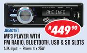 Jebson MP3 Player With FM Radio Bluetooth, USB & SD Slots JB5921BT