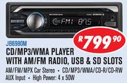 Jebson CD/MP3/WMA Player With AM/FM Radio, USB & SD Slots JB6980M