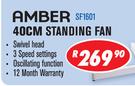 Amber 40cm Standing Fan SF1601