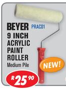 Beyer 9 Inch Acrylic Paint Roller Medium Pile PRAC01
