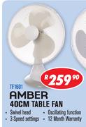 Amber 40cm Table Fan TF1601
