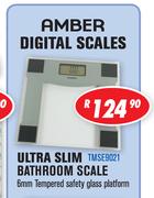 Amber Digital Scales Ultra Slim Bathroom Scale TMSE9021