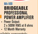DXN Pro Bridgeable Professional Power Amplifier MA-500