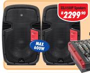 Dixon 15" DJ/PA Speakers (Pair) SDJ1508P