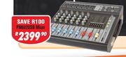 Dixon 6 Channel Stereo Table Top Powered Mixer PM602USB