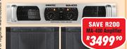 DXN PRO Bridgeable Professional Power Amplifier MA-400
