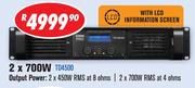 DXN PRO Professional Power Amplifiers 2x700W TD4500