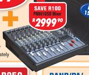 Dixon 8 Channel Stereo Table Top Mixer PM801USB