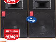 Dixon 21" DJ/PA Speakers (Pair) SDJ2101