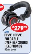 Dixon Five I Five Foldable Over Ear Stereo Headphones 50mm Driver A100