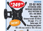 LED & LCD TV Wall Brackets Tilt & Pivot Mounts 22-52" Extension Arms Increase Mounting Hole Pattern 