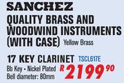 Sanchez 17 Key Clarinet TSCL617E