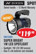 Dixon Super Bright 1W LED Spotlight DN2132B0